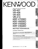 KENWOOD VR406 OEM Owners